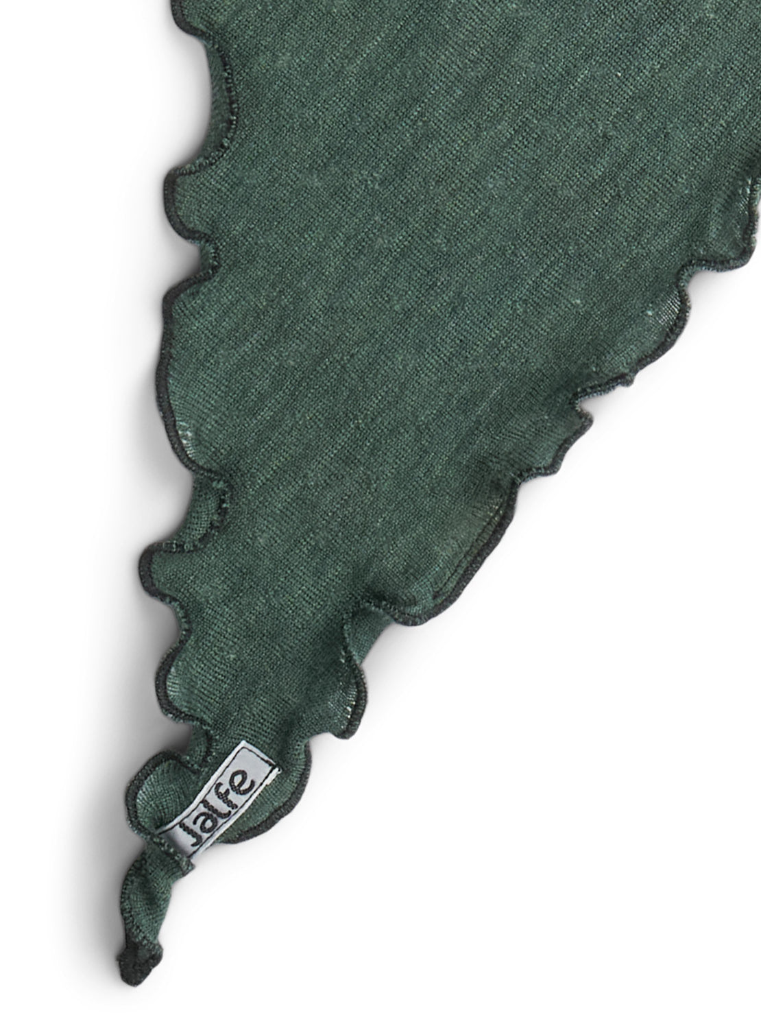 Dreieckstuch mit Löchli-Muster in Dusty Green