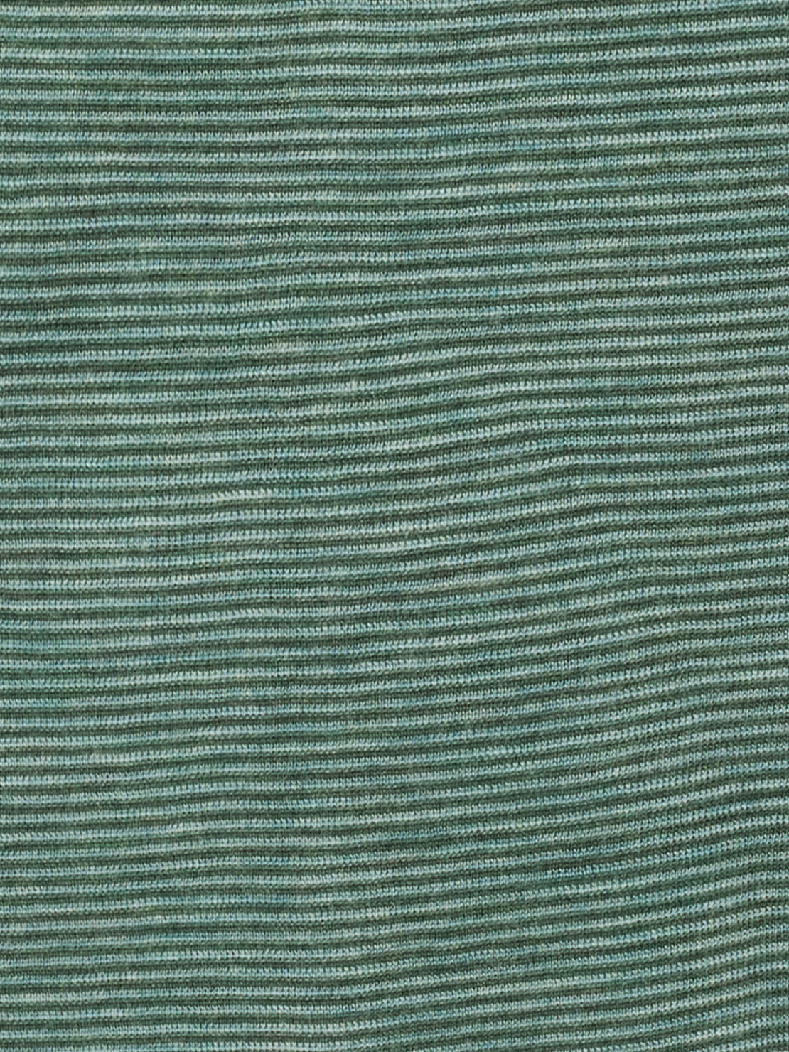 Wolle-Shirt gestreift Aqua-Dusty Green