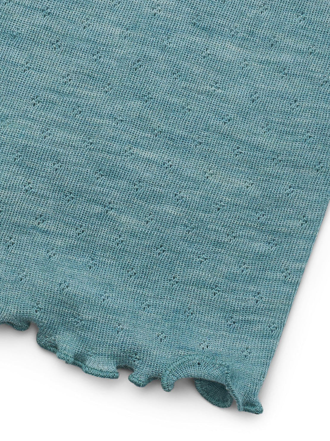 Wolle Wickel-Cardigan in Aqua mélange