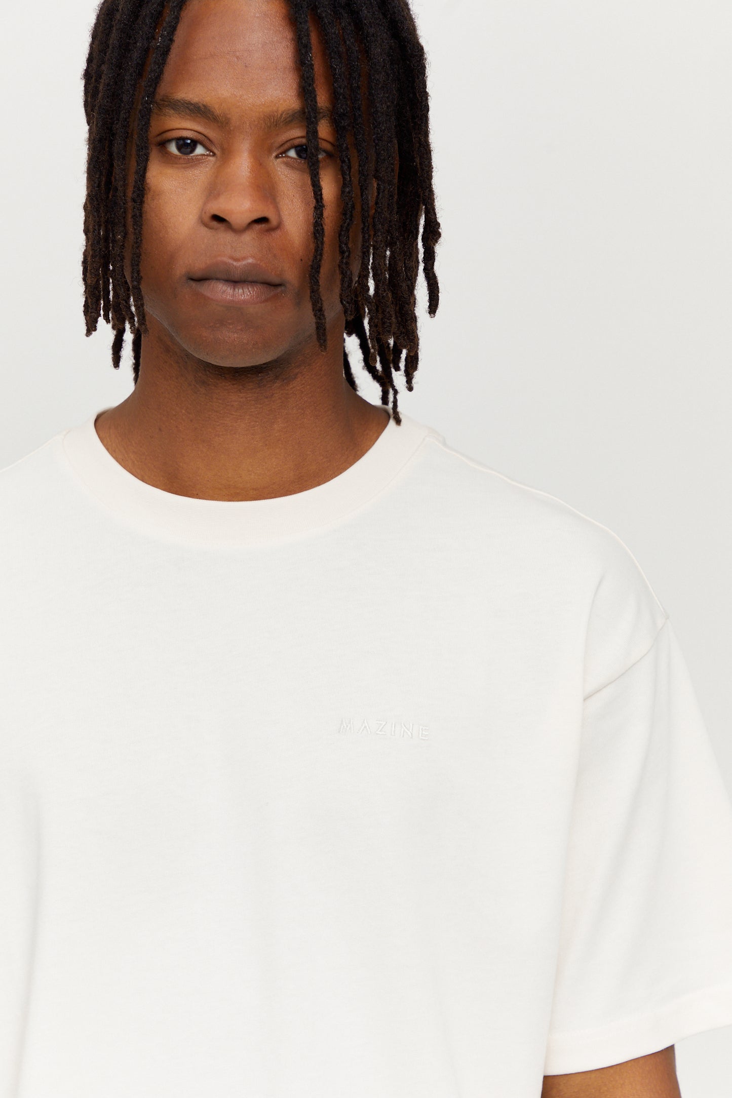 T-shirt in Offwhite von Mazine