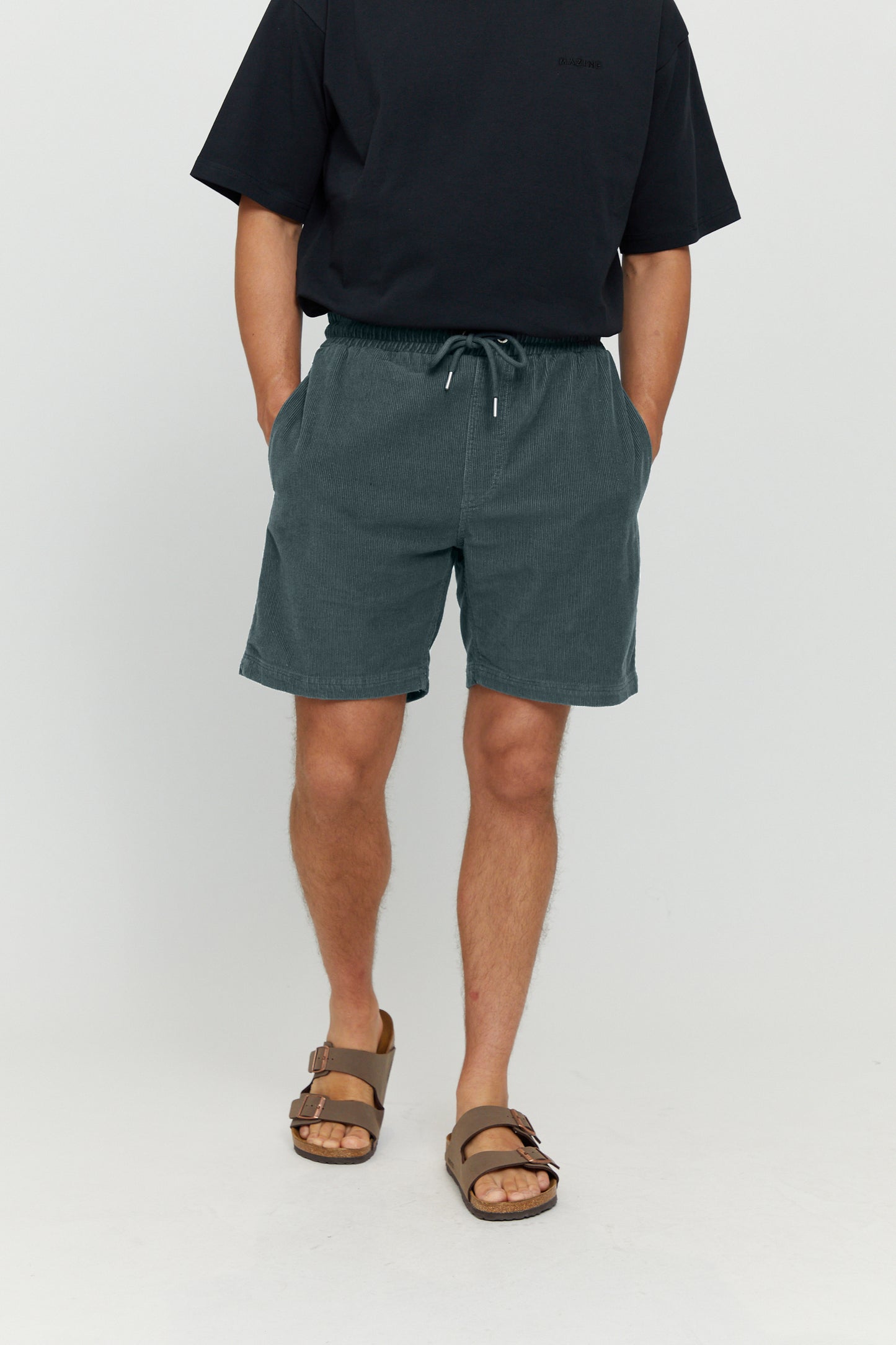 Leichte Cord-Shorts in Bottle von Mazine