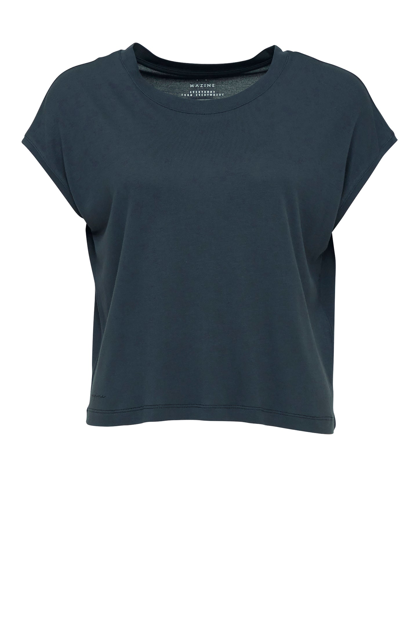 T-shirt aus Ecovero in Tintenblau von Mazine