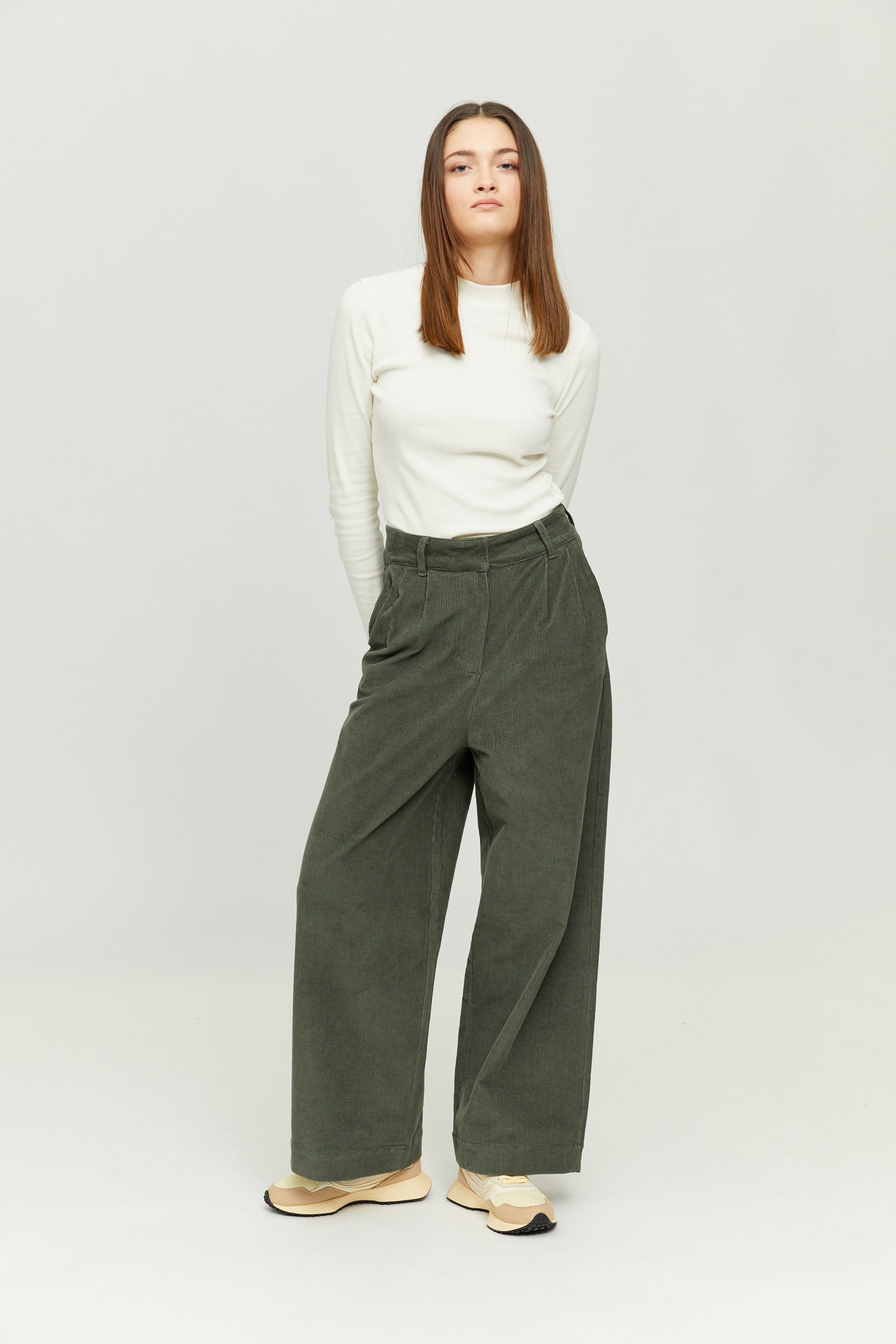 Turtleneck-Shirt in Offwhite von Mazine
