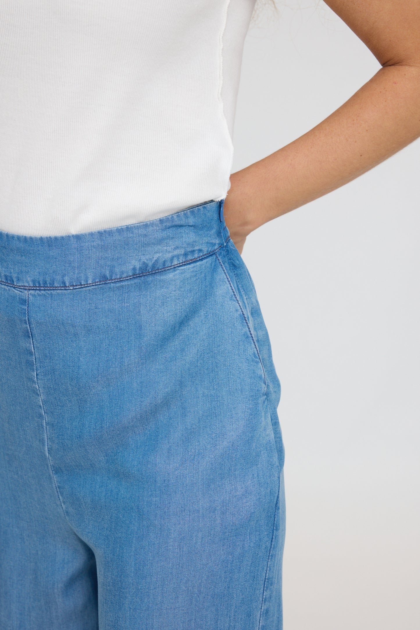 Denim Sommerhose dark blue von Mazine