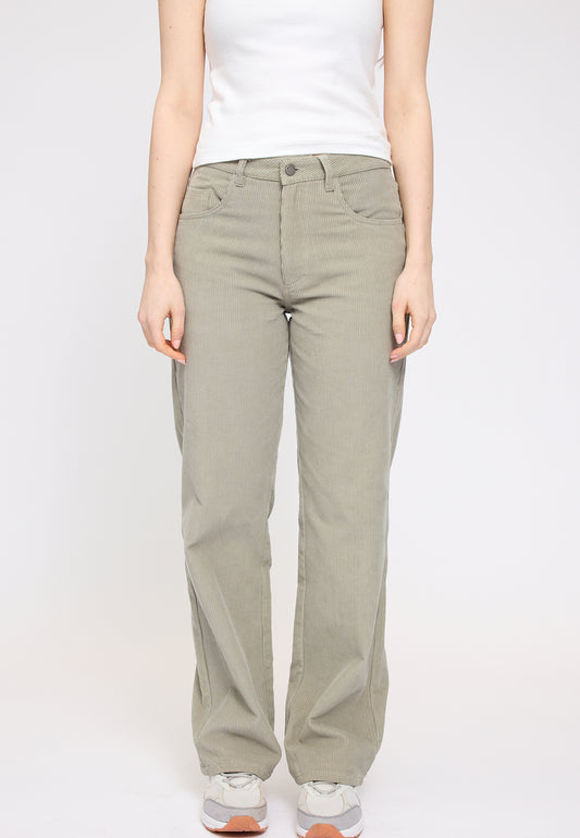 Cordhose in Light Khaki von Mazine