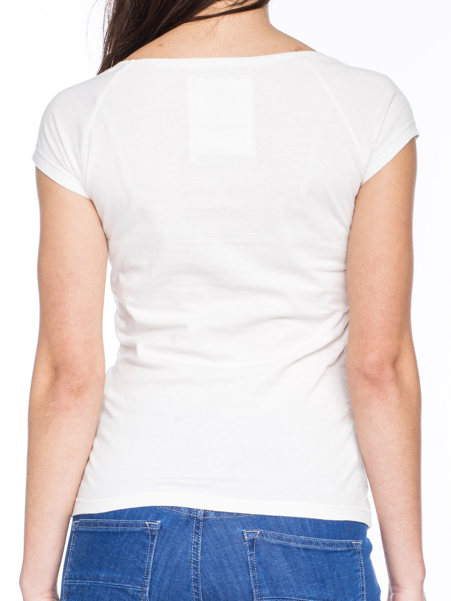 Kurzarm Damenshirt in Weiss von ATO Berlin