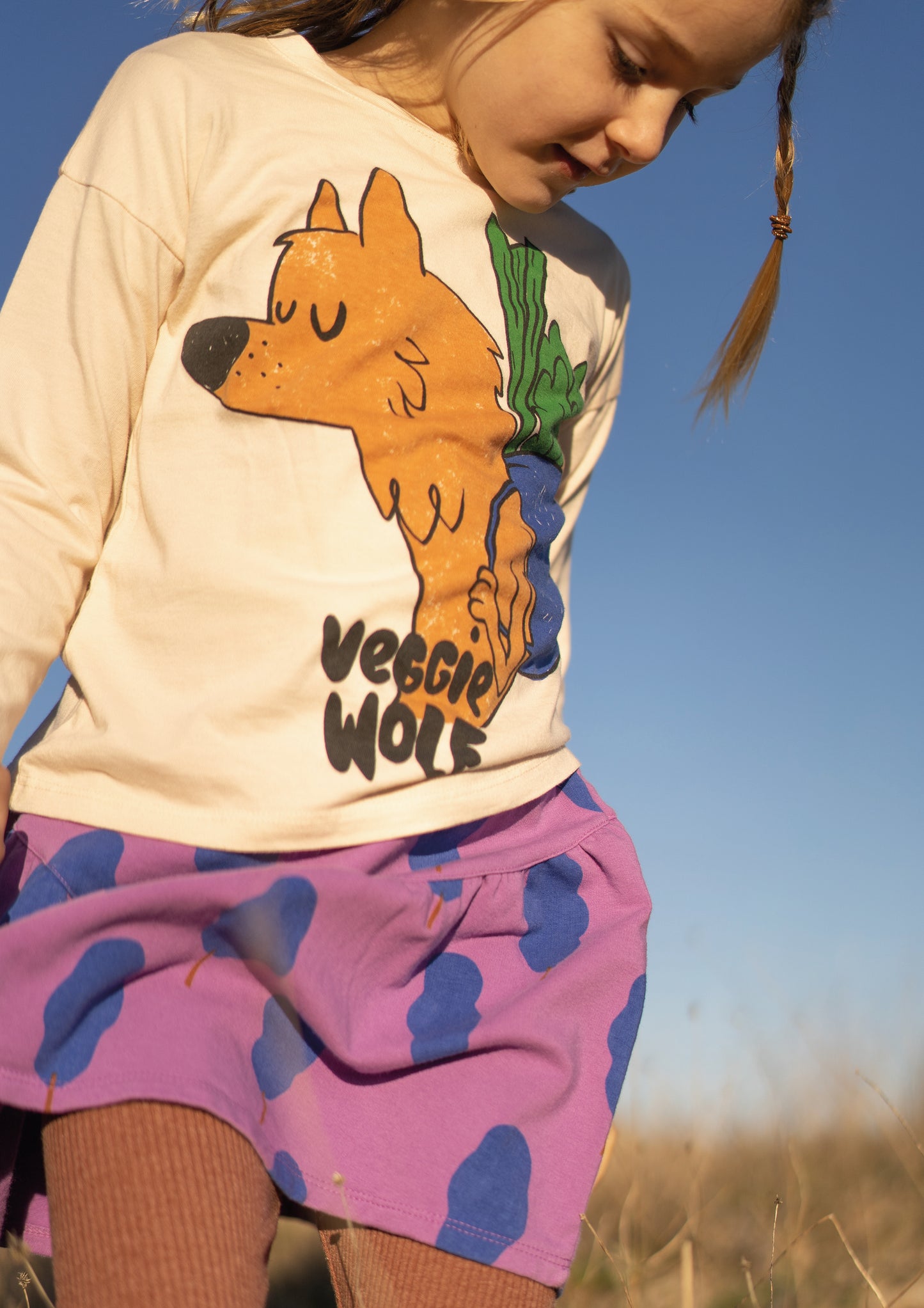 SALE -50%: Pulli mit Baum auf Lila von Lötiekids
