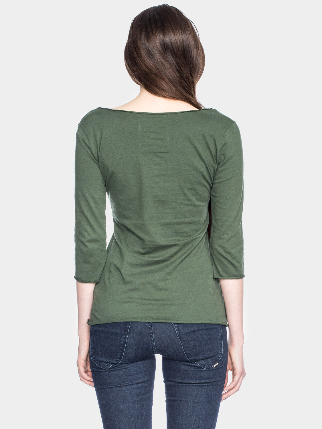 Damenshirt 3/4-Arm in Olive von ATO Berlin