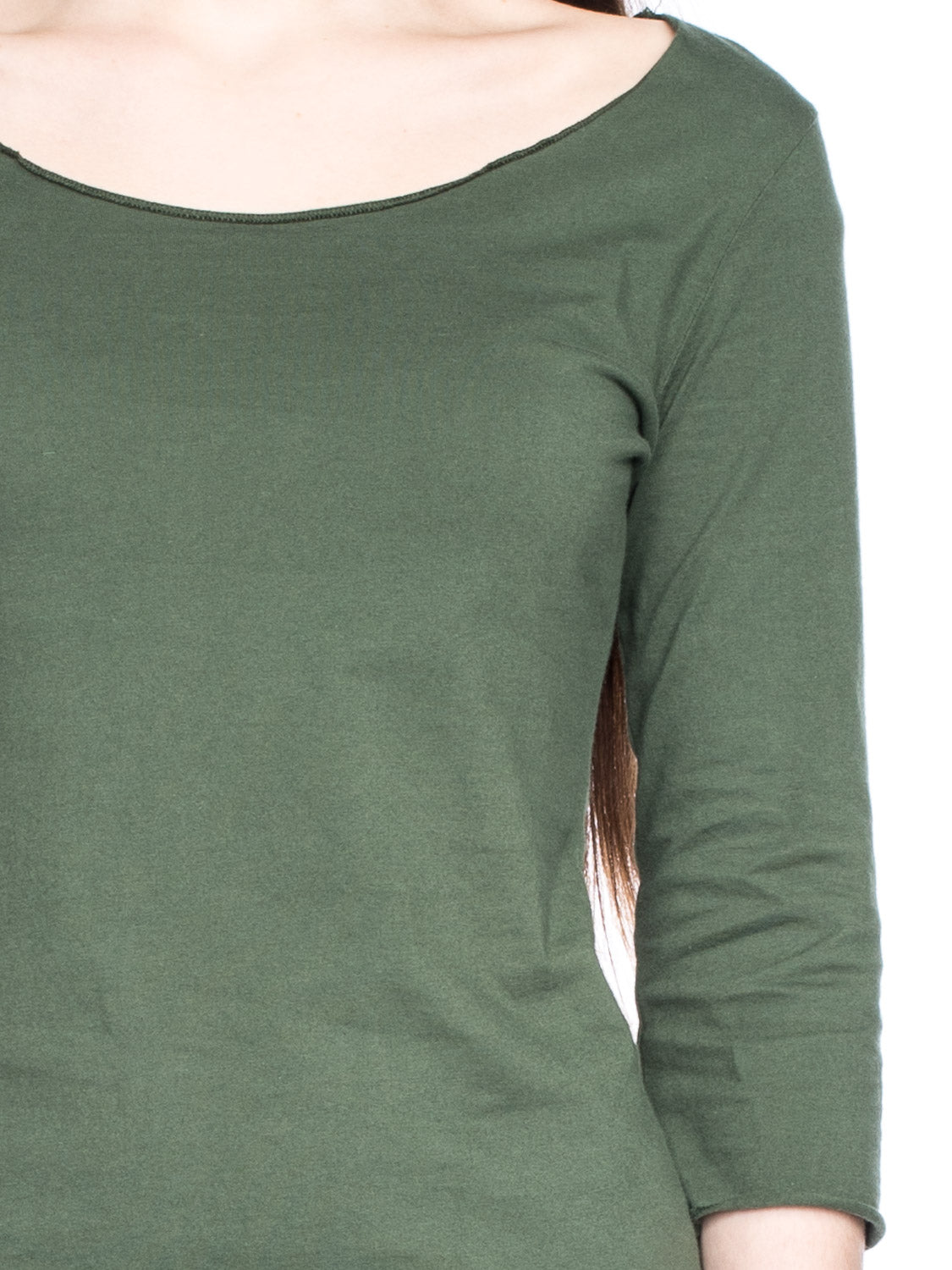 Damenshirt 3/4-Arm in Olive von ATO Berlin