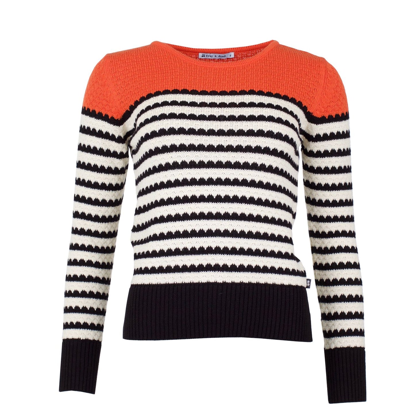 SALE -50%: Pullover gestrickt schwarz/weiss gestreift