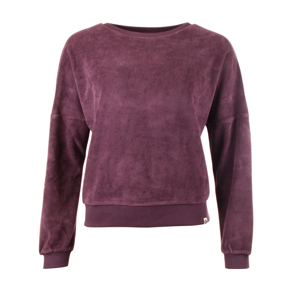 Velours-Pulli in Pflaume von Chills&Fever