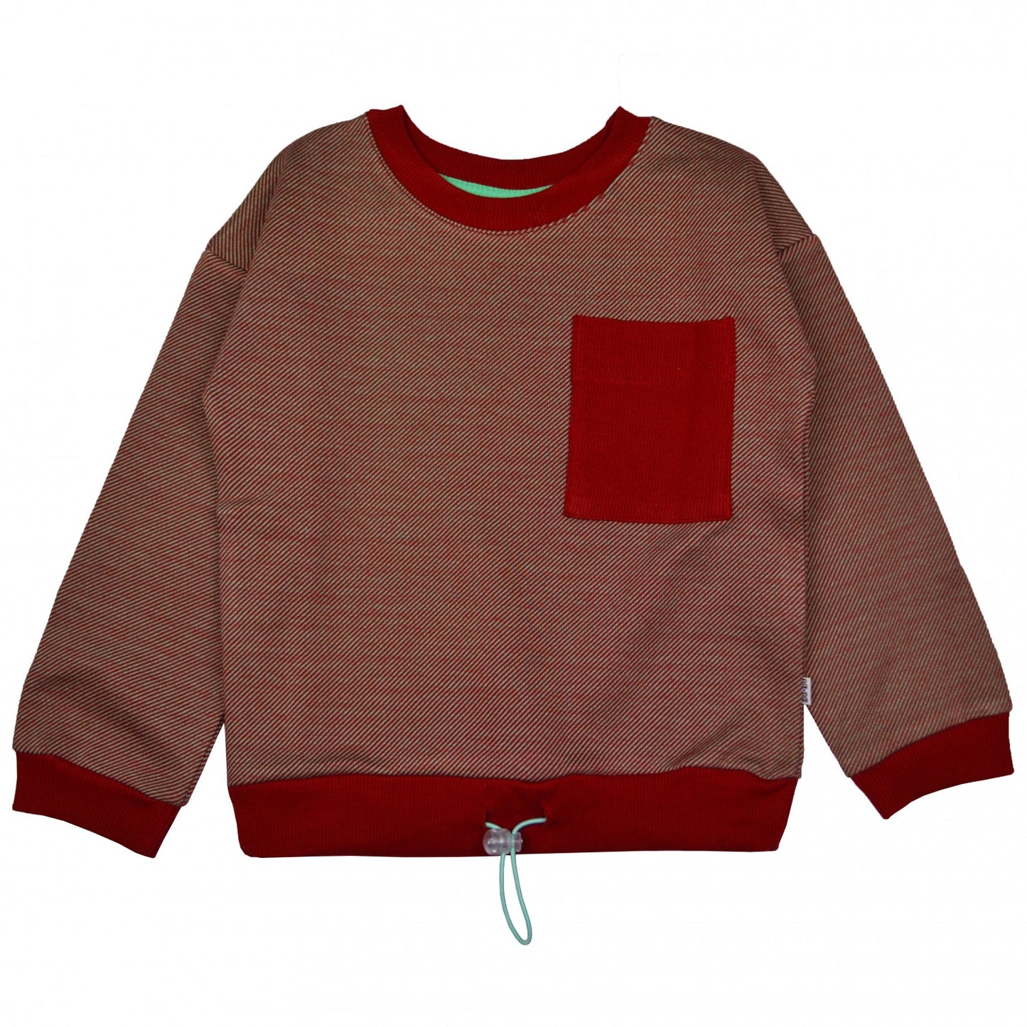 SALE -50%: Pulli Jacquard Diagonal gestreift Rot von Baba