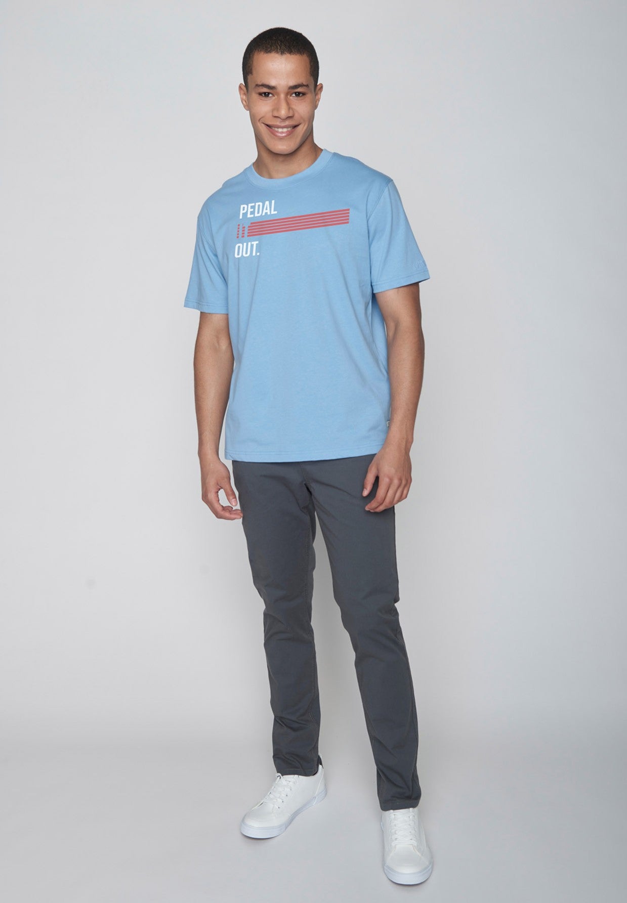 T-shirt Fusion Pedal it out auf Blau Greenbomb