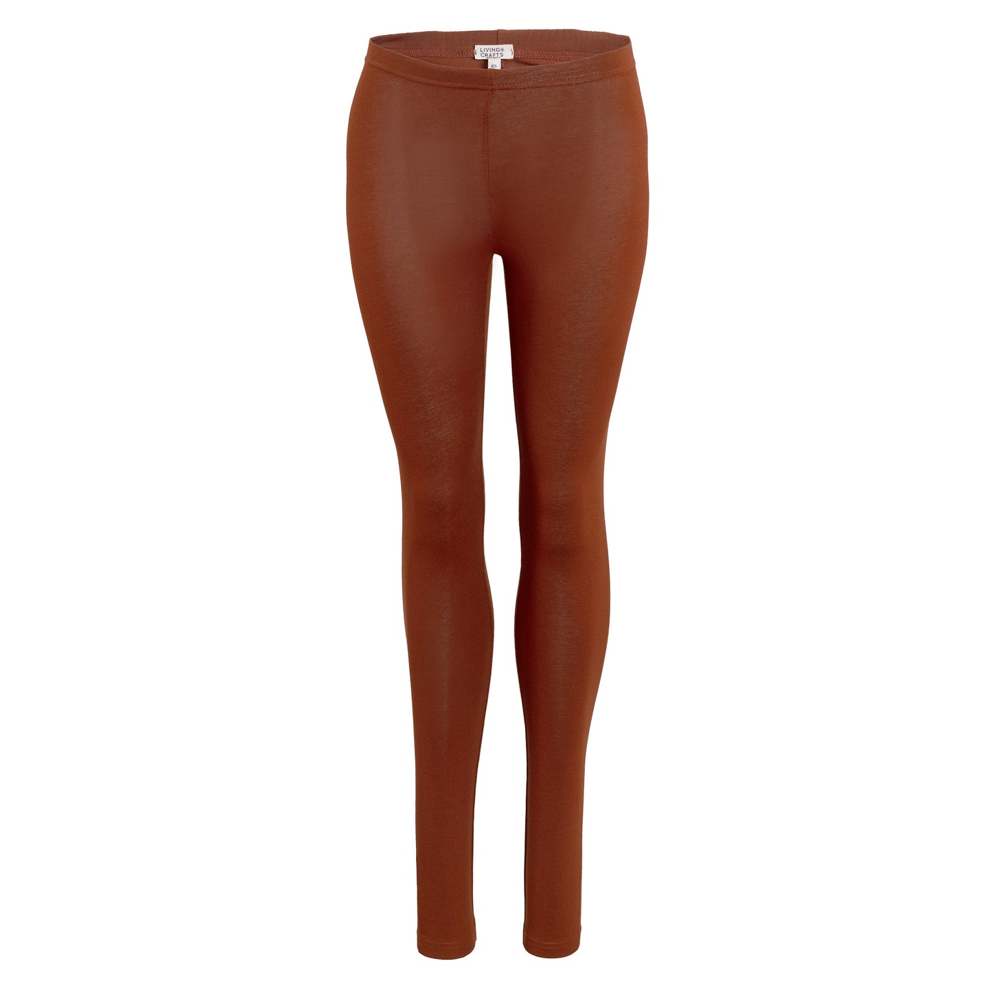 Leggings aus Bio-Baumwolle in Rotbraun (Mahagony) von Living Craft