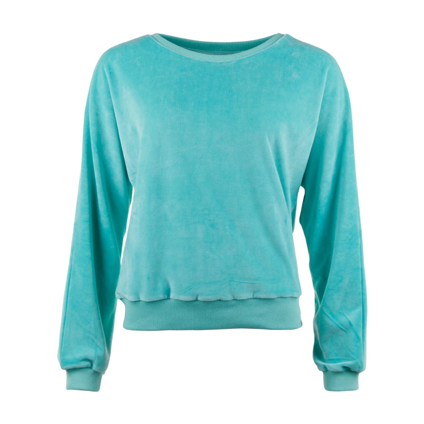 Velours-Pulli in blau/grün von Chills&Fever