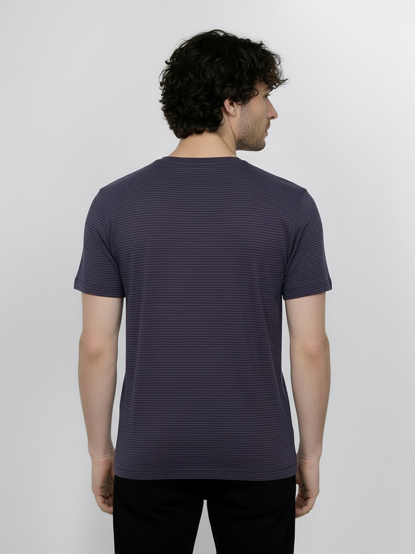 T-shirt gestreift Navy/Dunkelrot von Greenbomb