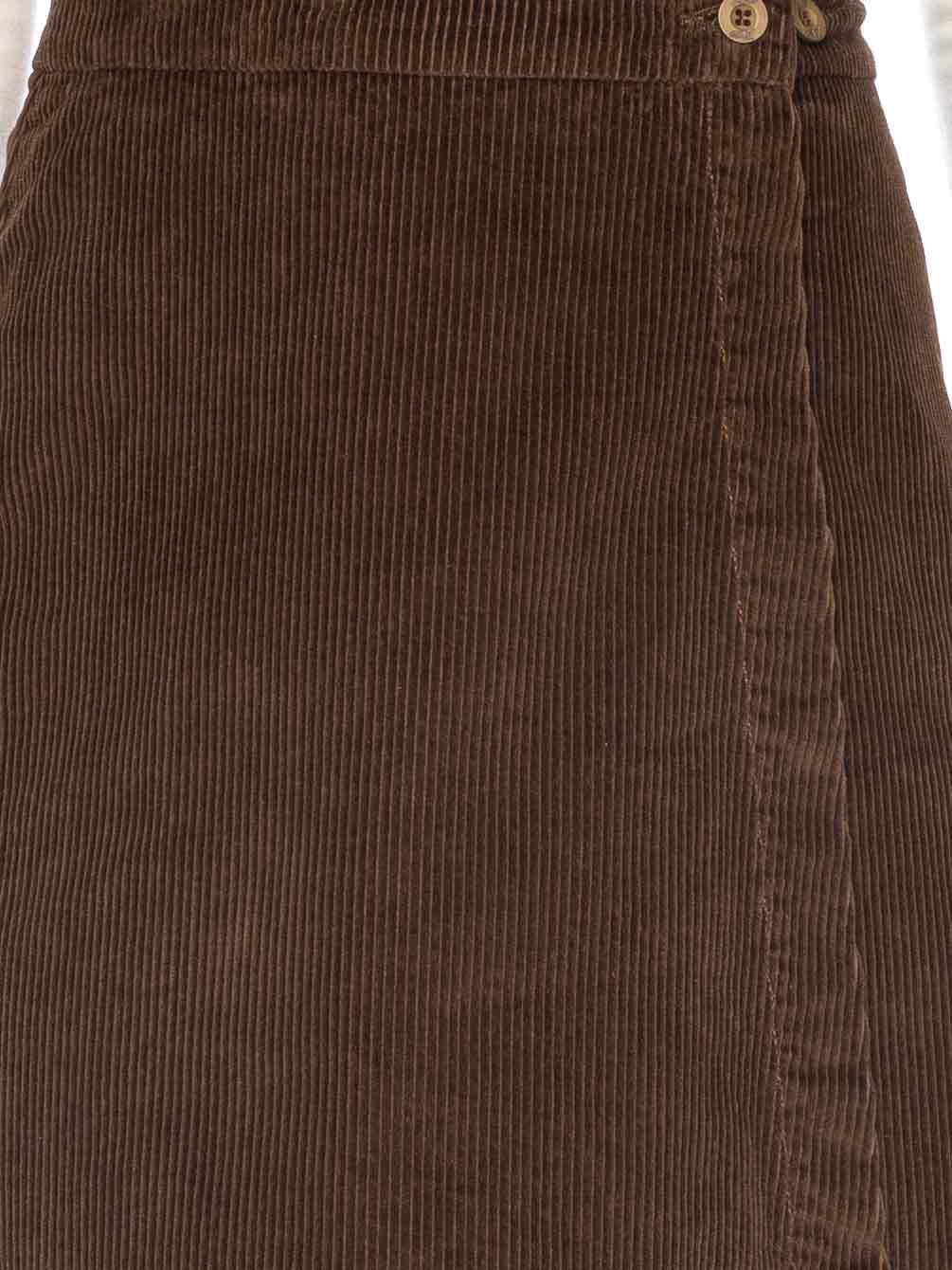 SALE -50%: Cord-Wickeljupe für Damen in Schokoladebraun von ATO