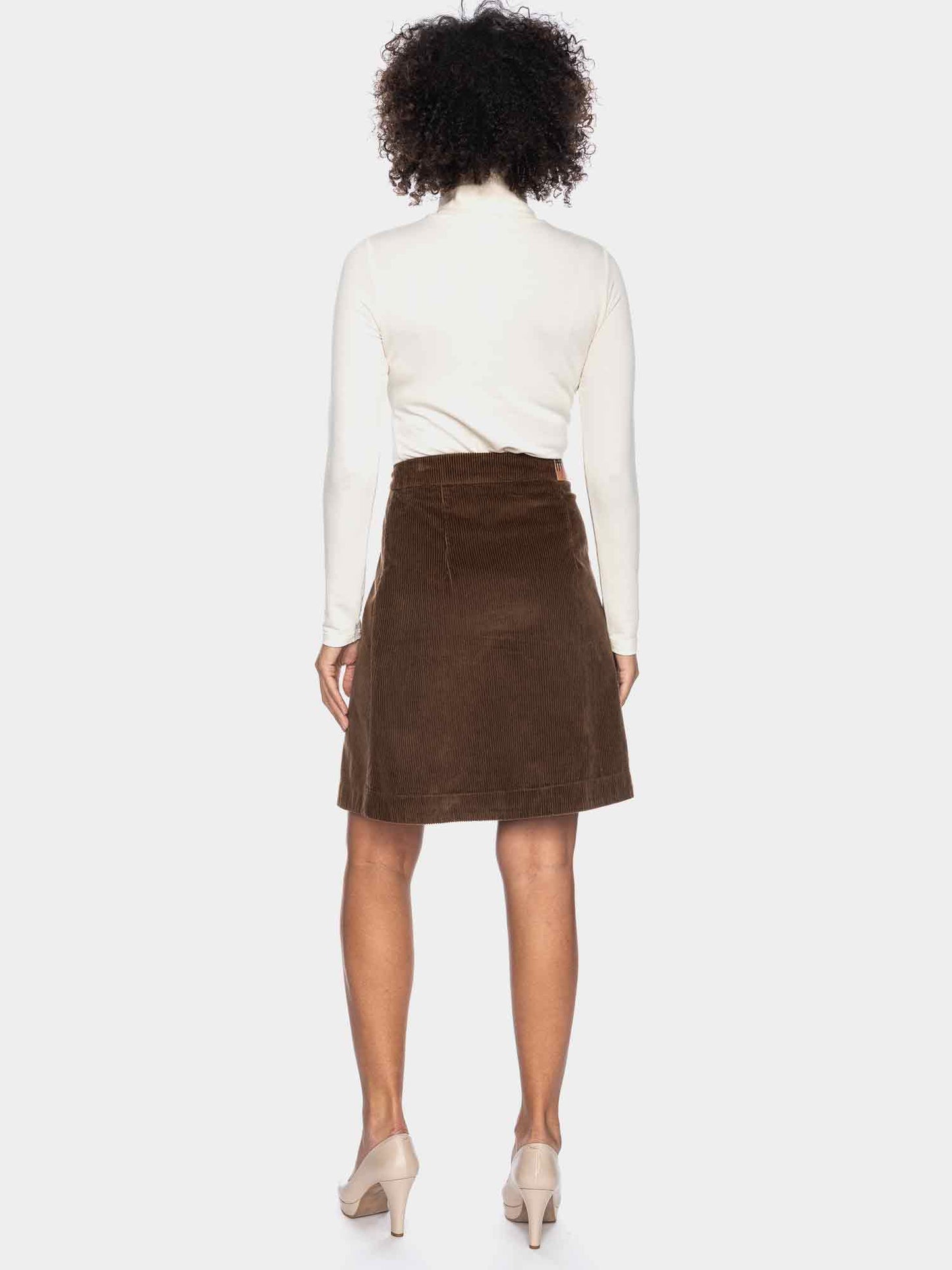 SALE -50%: Cord-Wickeljupe für Damen in Schokoladebraun von ATO