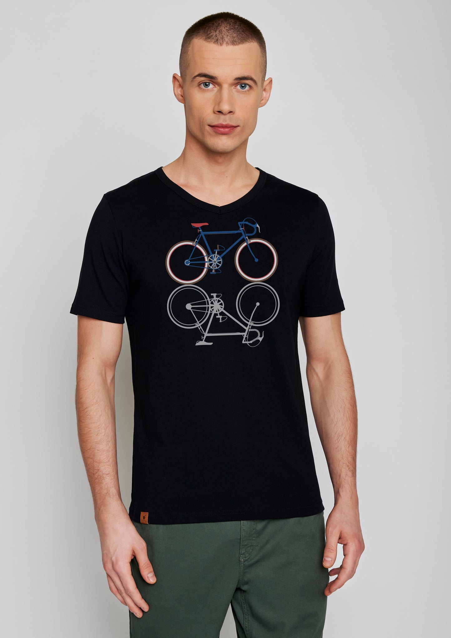 SALE: T-shirt Bike Shape auf Schwarz von Greenbomb