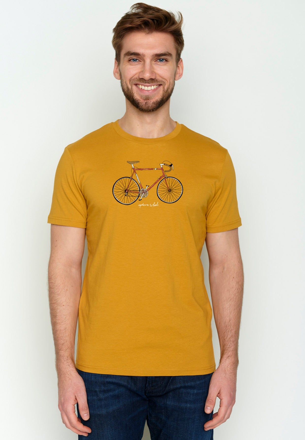 T-shirt Bike auf Ocker von Greenbomb
