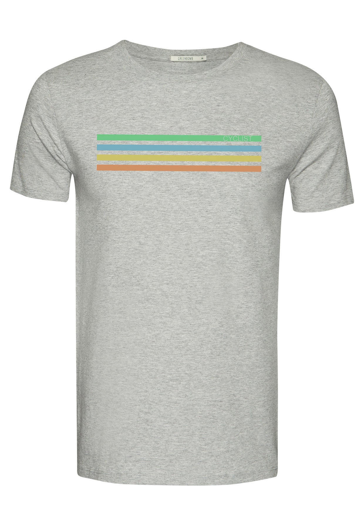 SALE: T-shirt Cyclist auf Grau von Greenbomb