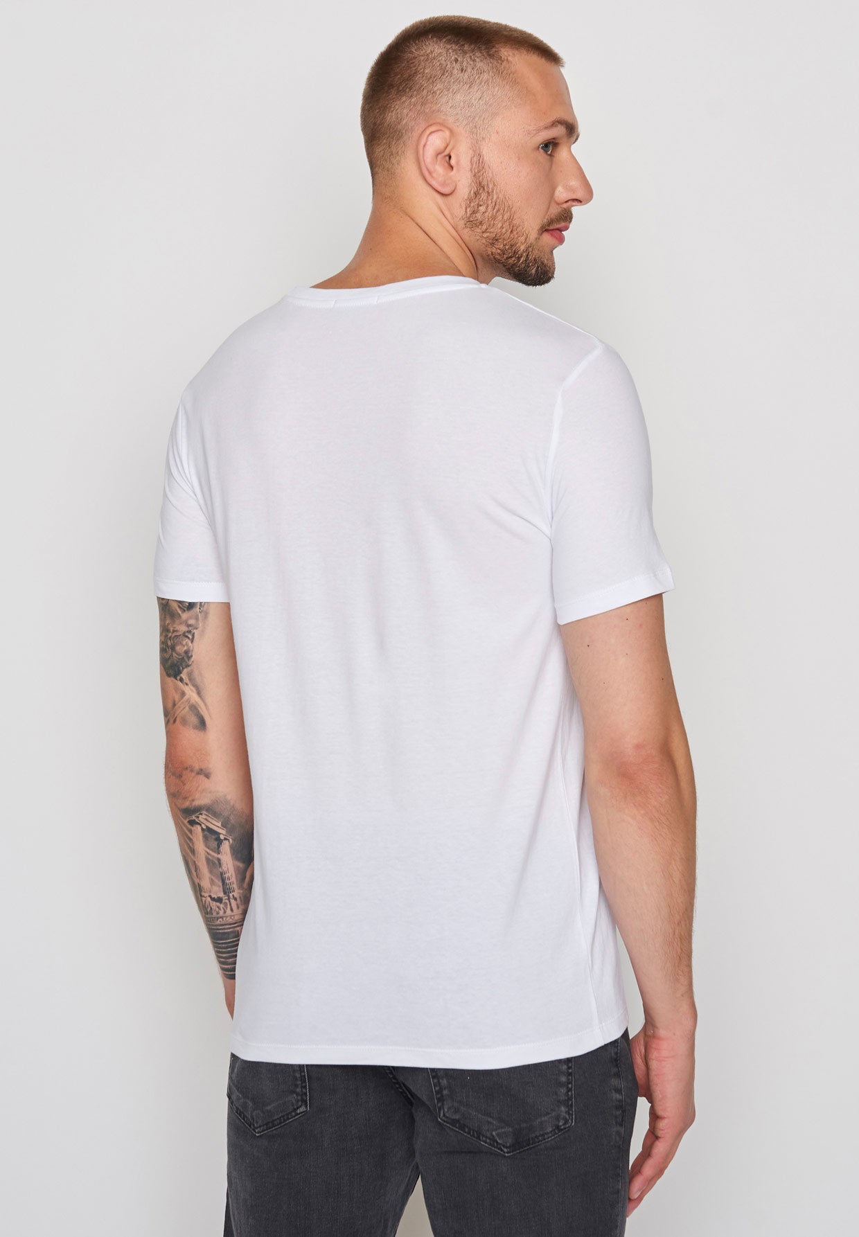 SALE: T-shirt Cyclist auf Weiss von Greenbomb