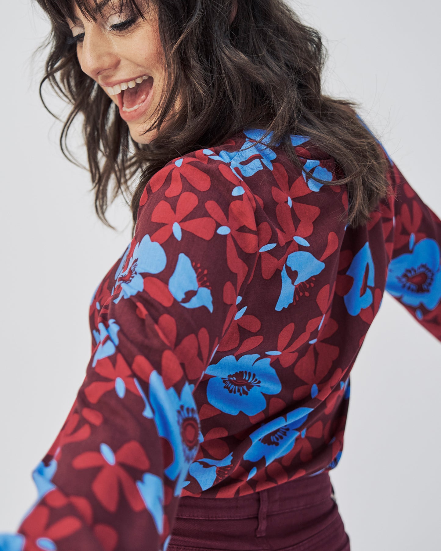 Bluse Blumen-Muster von Mademoiselle Yéyé