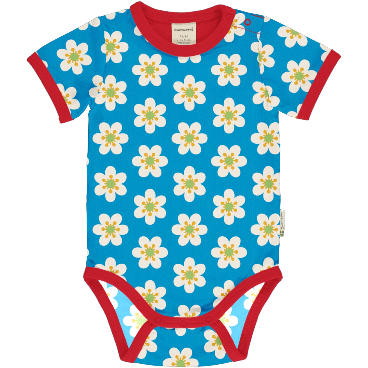 SALE: Kurzarm-Body mit Anemone von Maxomorra