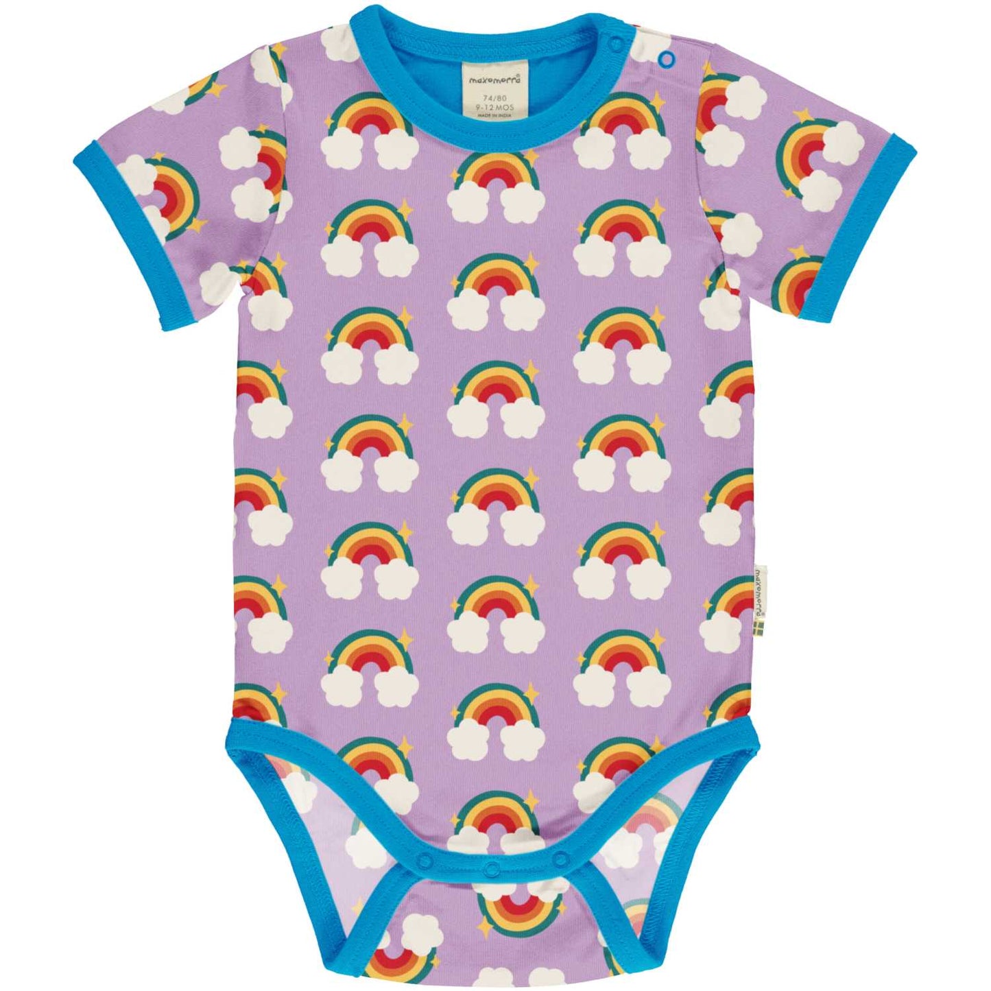 Kurzarm-Body Regenbogen von Maxomorra