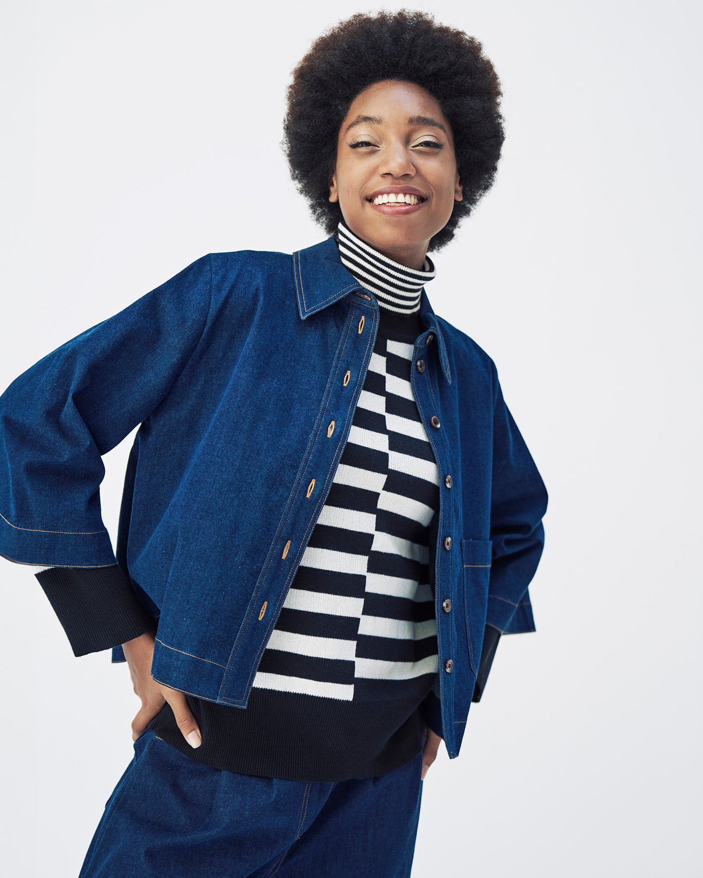 Denim Overshirt von Mademoiselle YéYé