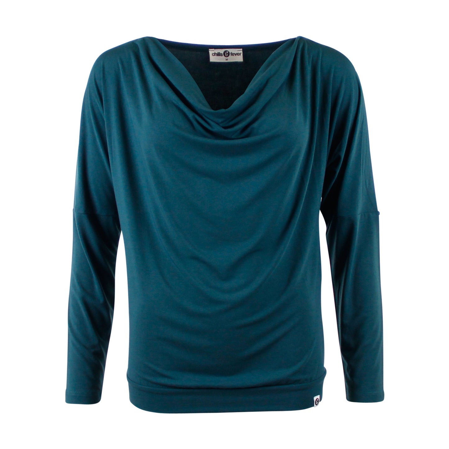 Wasserfall-Shirt in Deep Teal von Chills&Fever