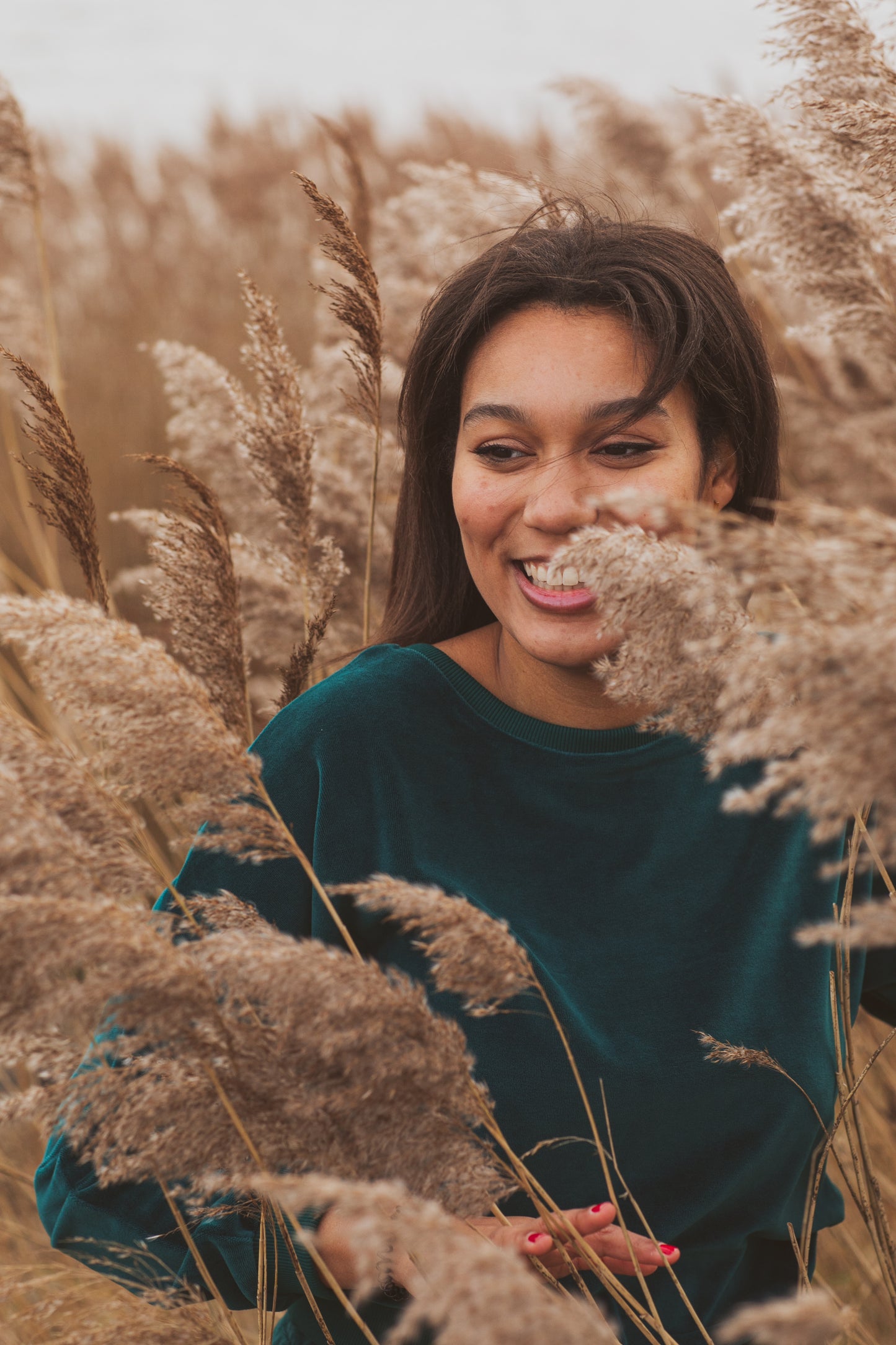 Velours-Pulli in Deep Teal von Chills&Fever