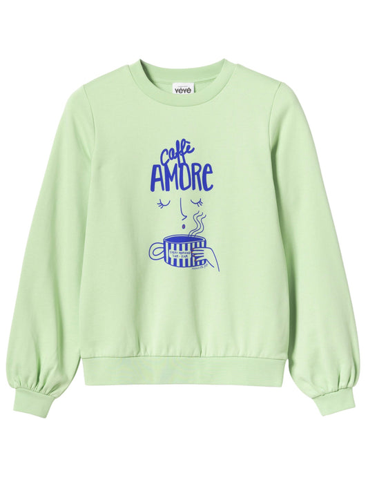 Sweatshirt Caffé Amore von Mademoiselle Yéyé