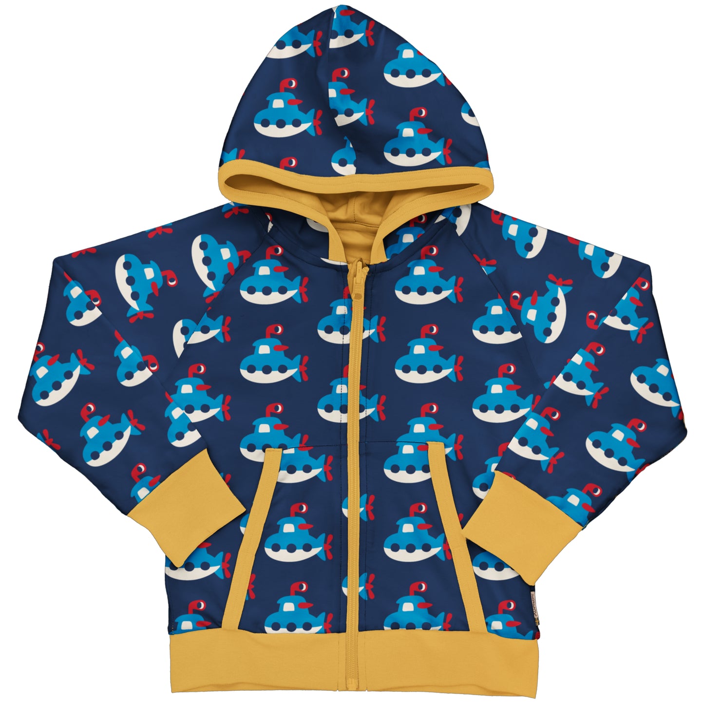 Wende-Kapuzenjacke mit U-Boot von Maxomorra