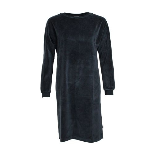 SALE: Velours-Damenkleid Langarm in Vintage Black von Chills&Fever