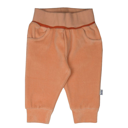 Babyhose Velours Velvet peach von Baba