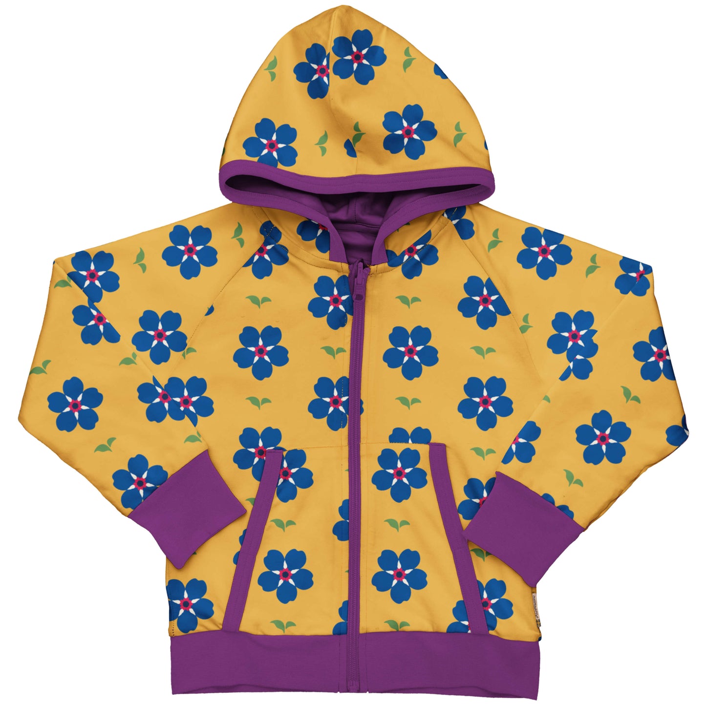 Kapuzenjacke mit Blumen