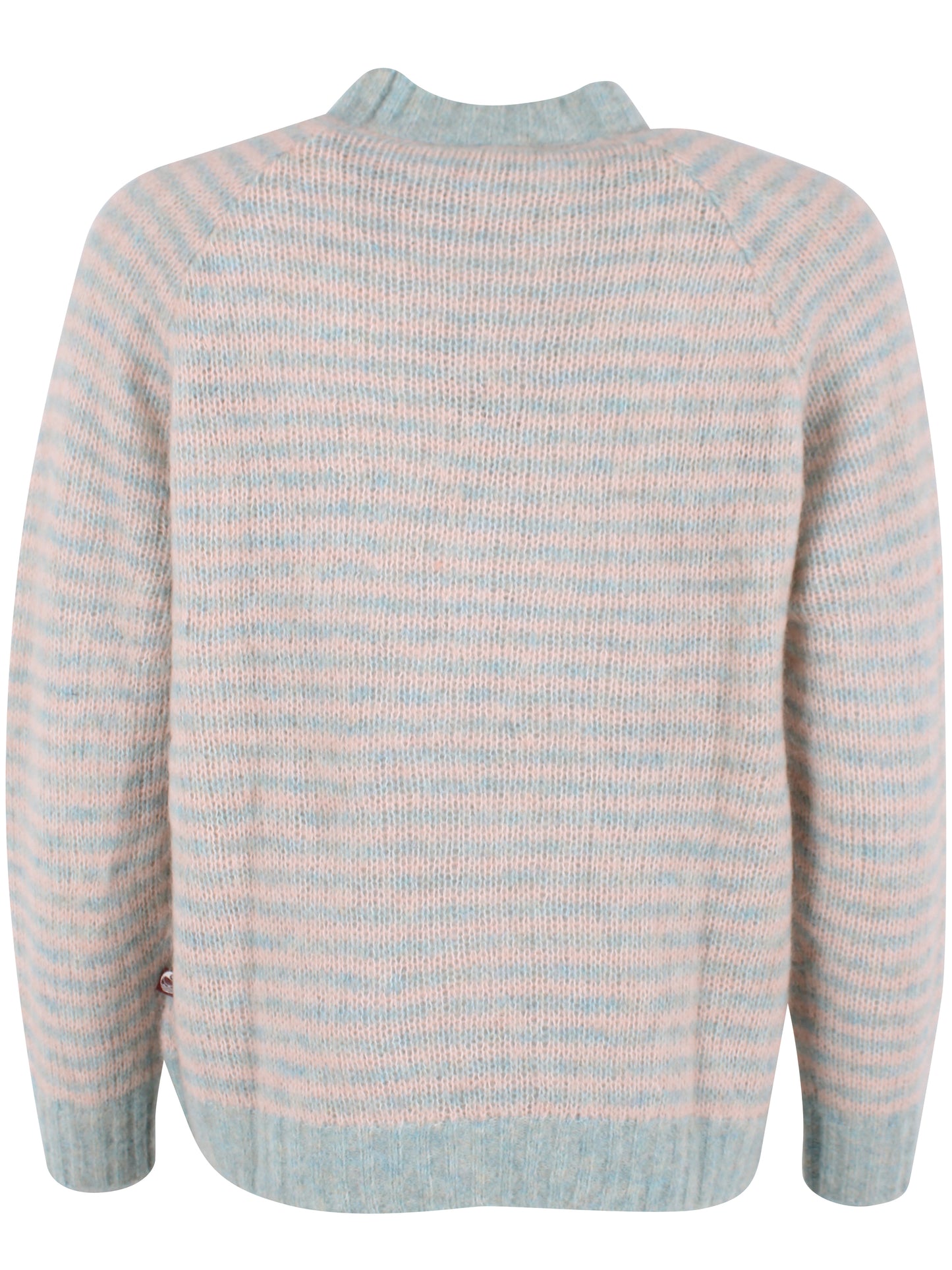 Wollpullover Hellblau/Creme gemustert von Danefae