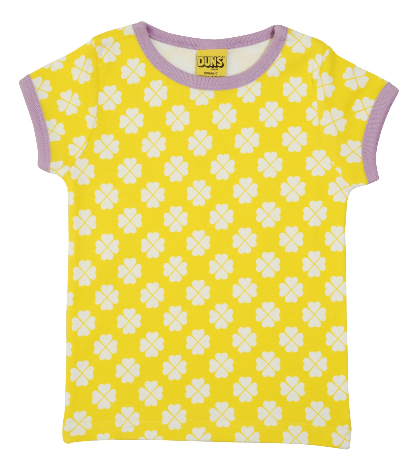 SALE: T-shirt Klee auf Gelb von DUNS