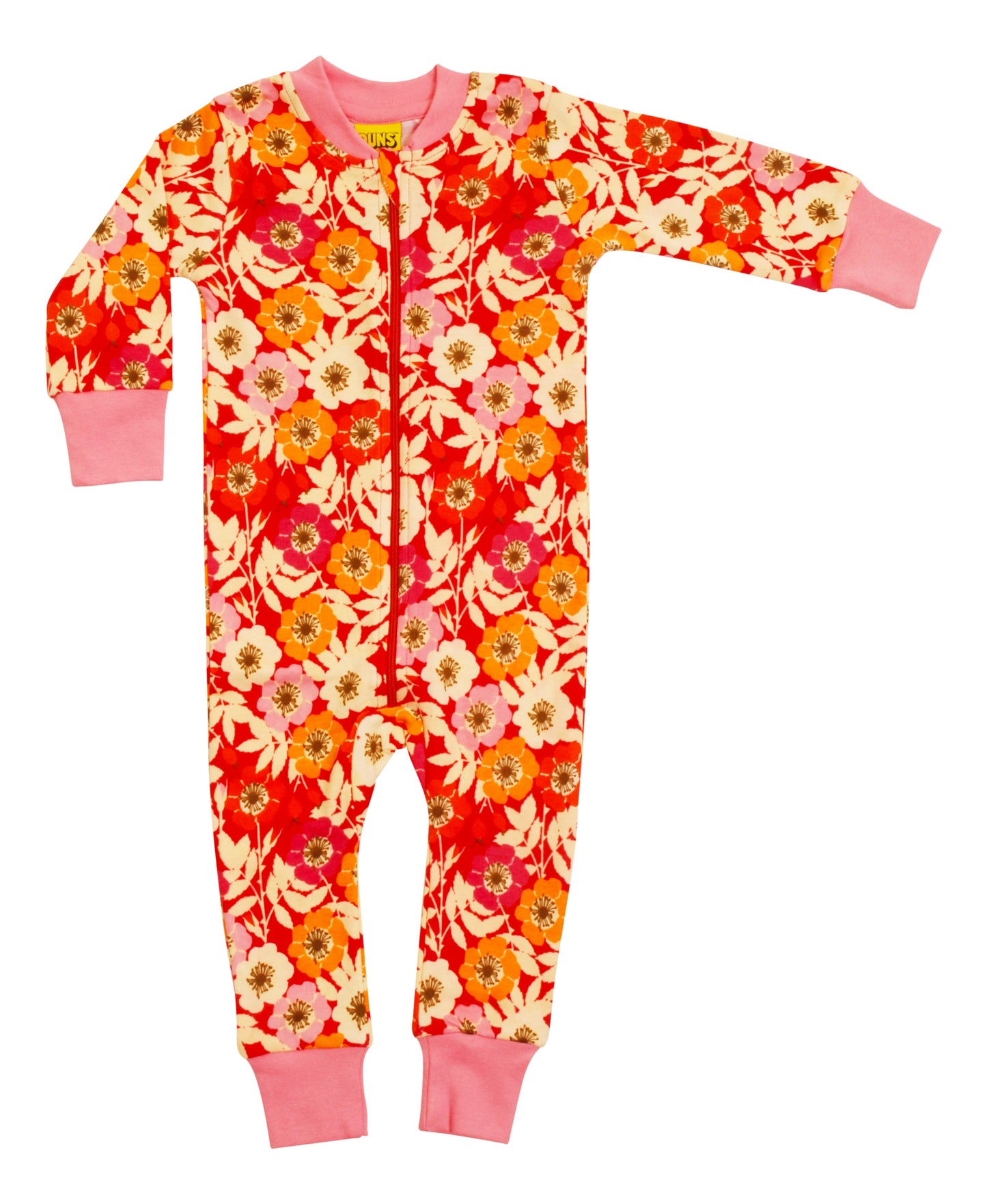 Einteiler-Pyjama mit Buschrosen von DUNS