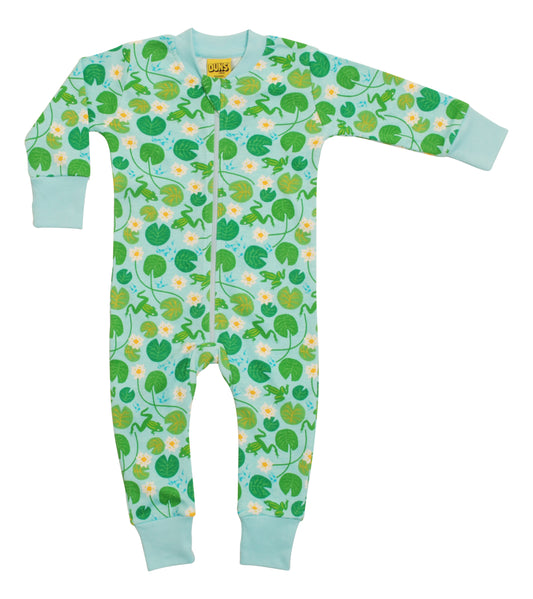 Einteiler-Pyjama mit Seerosen