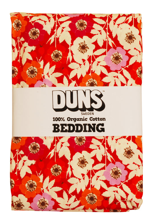 Bettwäsche mit Blumen auf Rosa