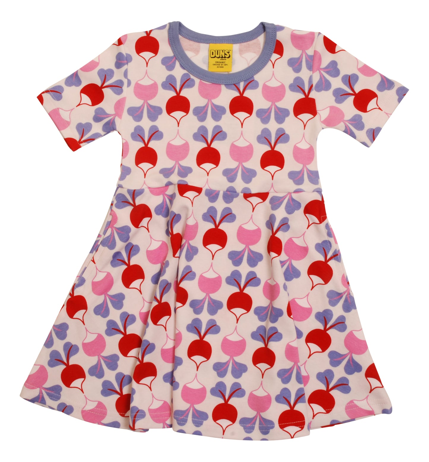 Einteiler-Pyjama mit Radiesli auf Rosa von DUNS