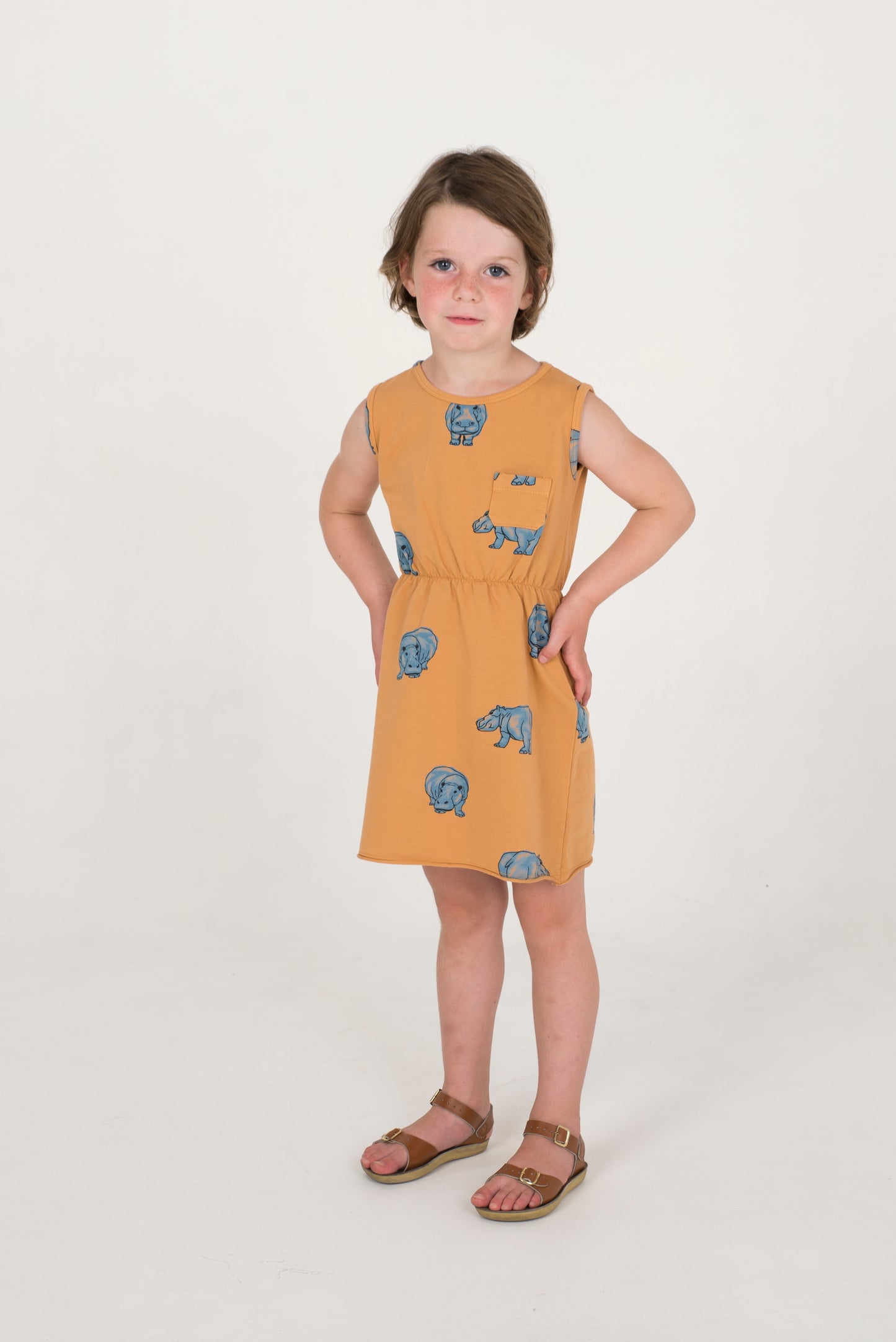 SALE -50%: Sommerkleid mit Nilpferd von Lötiekids
