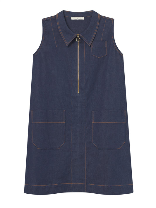 Denim Pinafore-Kleid von Mademoiselle Yéyé