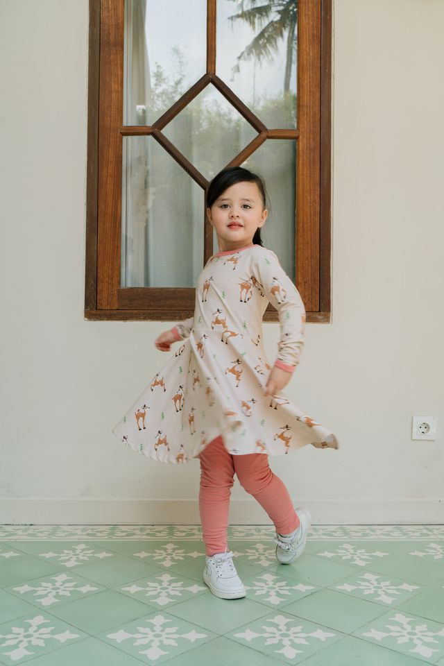 Leggings Sweat in Dusty Pink von Maxomorra