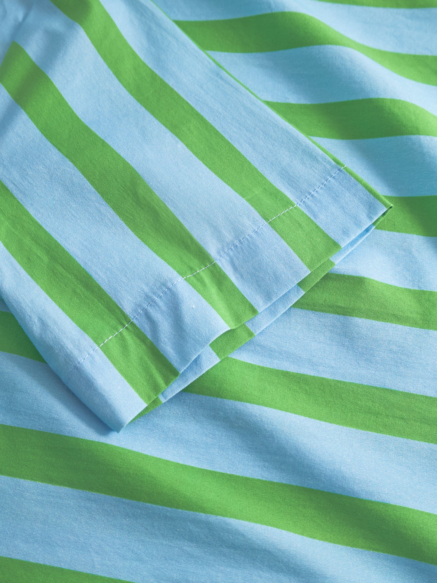 Kurzes Sommerkleid Hellblau/Grün Madmoiselle Yéyé