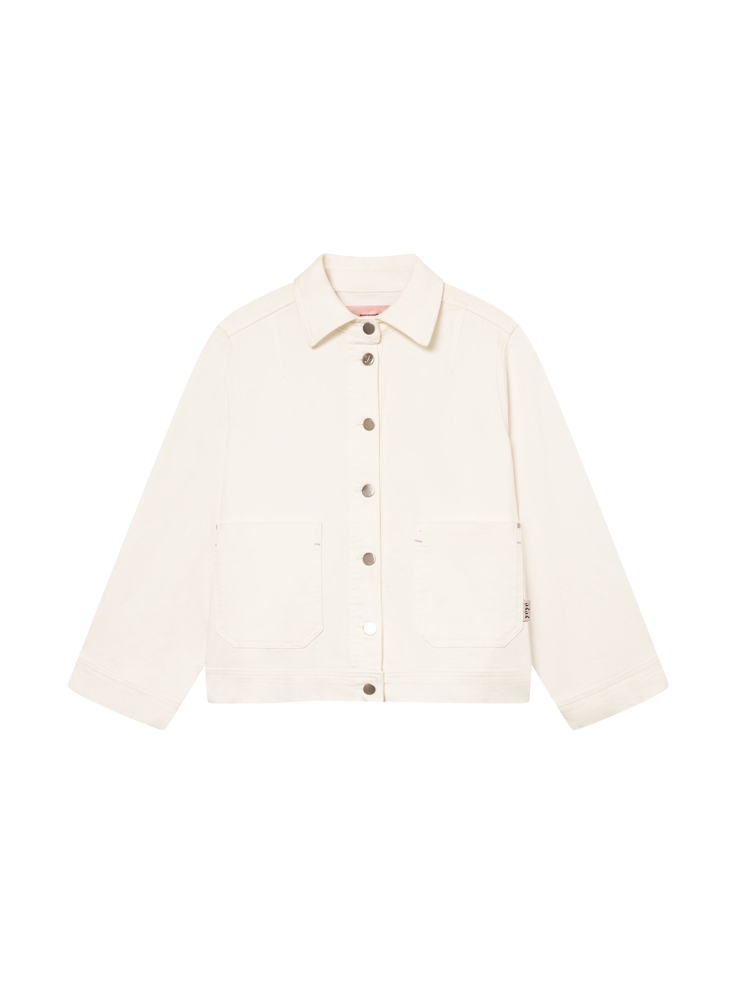 Weisse A-Form Jeans-Jacke von Mademoiselle Yéyé