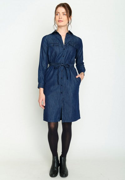 SALE -50%: Blusenkleid in Denim von Greenbomb