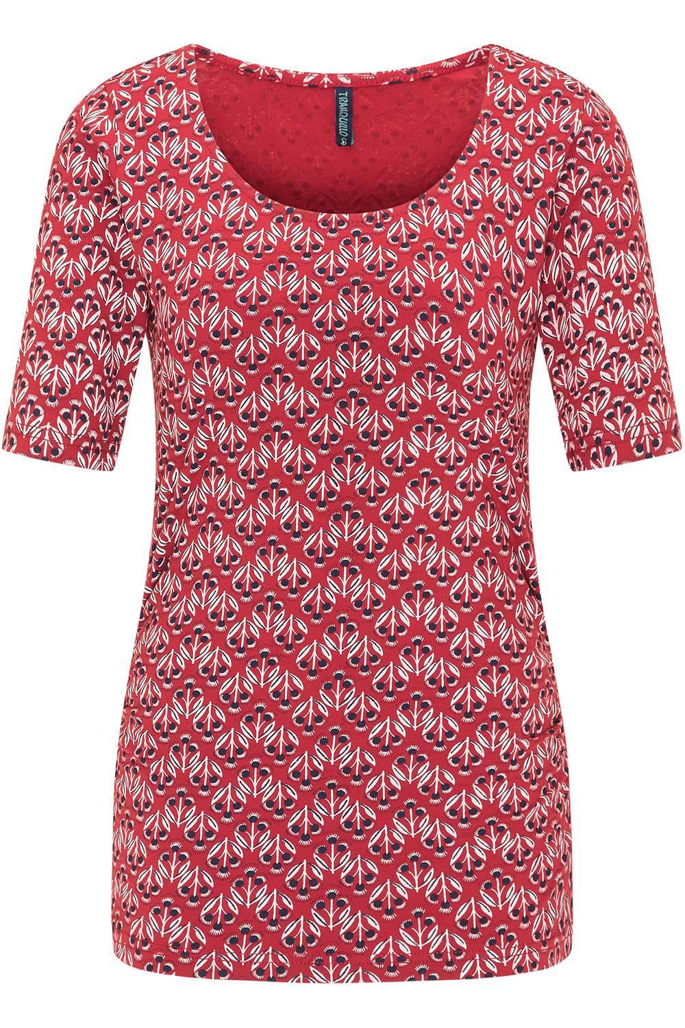 SALE -50%: Kurzarm-Shirt mit Distel von Tranquillo
